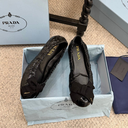 Pra 26s Ballet Flat Black Sheepskin 635250