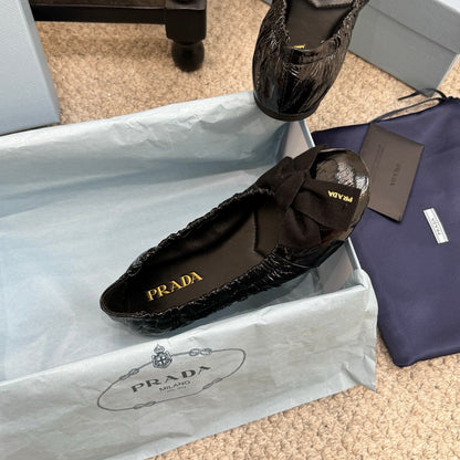 Pra 26s Ballet Flat Black Sheepskin 635250