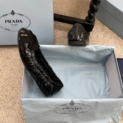 Pra 26s Ballet Flat Black Sheepskin 635250