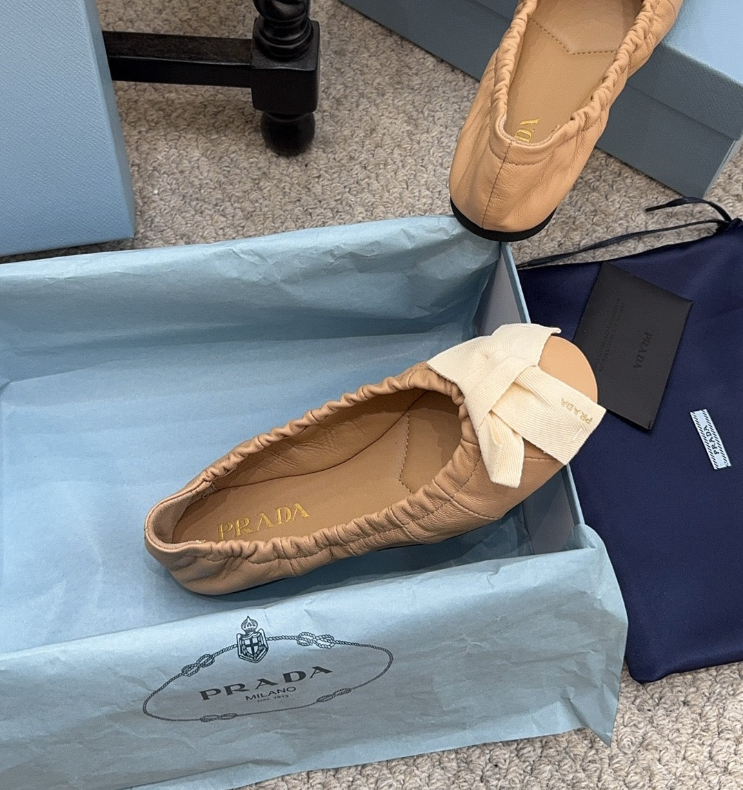 Pra 26s Ballet Flat Beige Sheepskin 635251