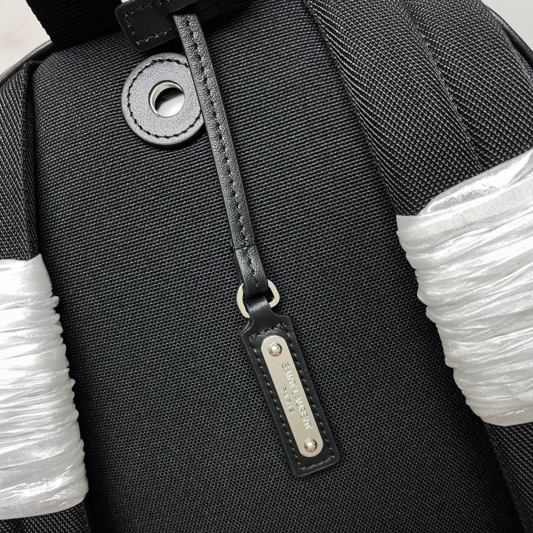 YSL City Backpack 38 Black in Cowhide 285763