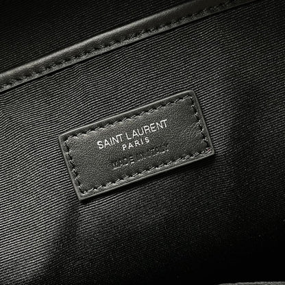 YSL City Backpack 38 Black in Cowhide 285763
