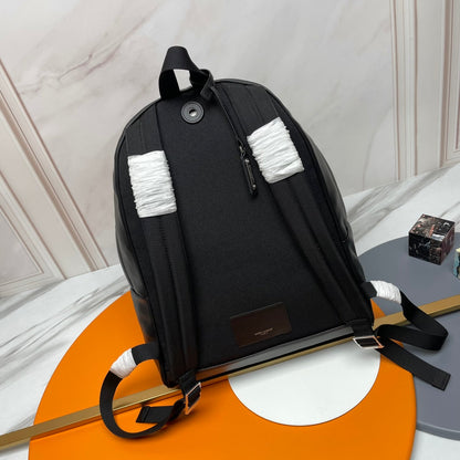 YSL City Backpack 38 Black in Cowhide 285763