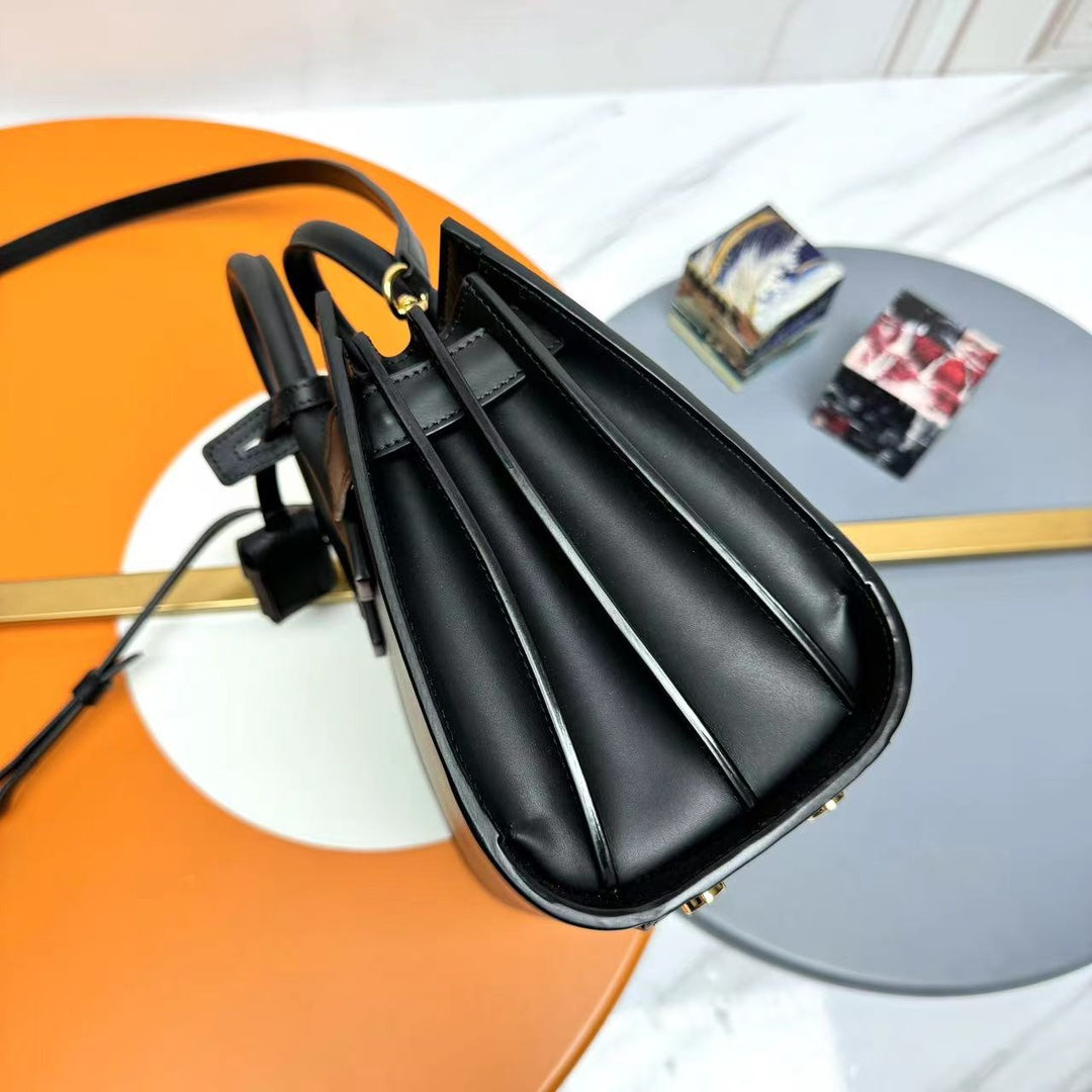 YSL Sac de Jour Baby 22cm Black in Sheepskin 285777