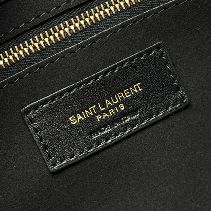 YSL 5 𝐀̀ 7 Bag 24cm Black Patent Leather 285564