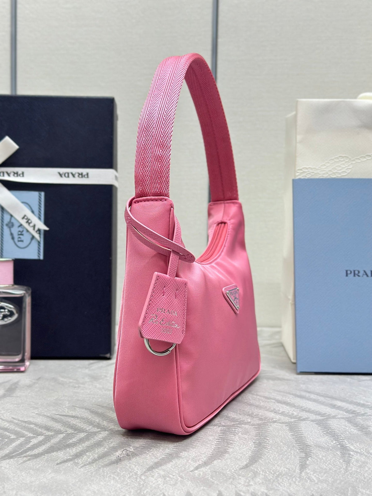 Prada Re-Edition 2000 Mini Bag Hot Pink Nylon 293850
