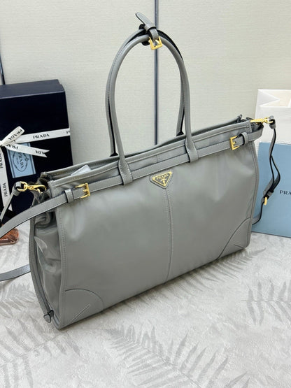 Prada Bonnie Extra-Large 42cm Grey Calfskin
