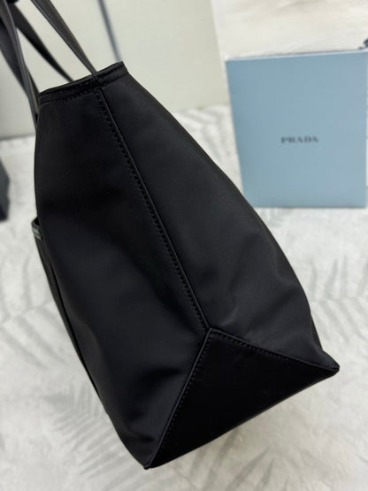 Prada Re-Edition 1978 Tote Bag 35cm Black Re-Nylon& Saffiano Leather