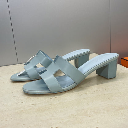 HM 26ss Oran Sandals 45 Light Blue Calfskin 607227