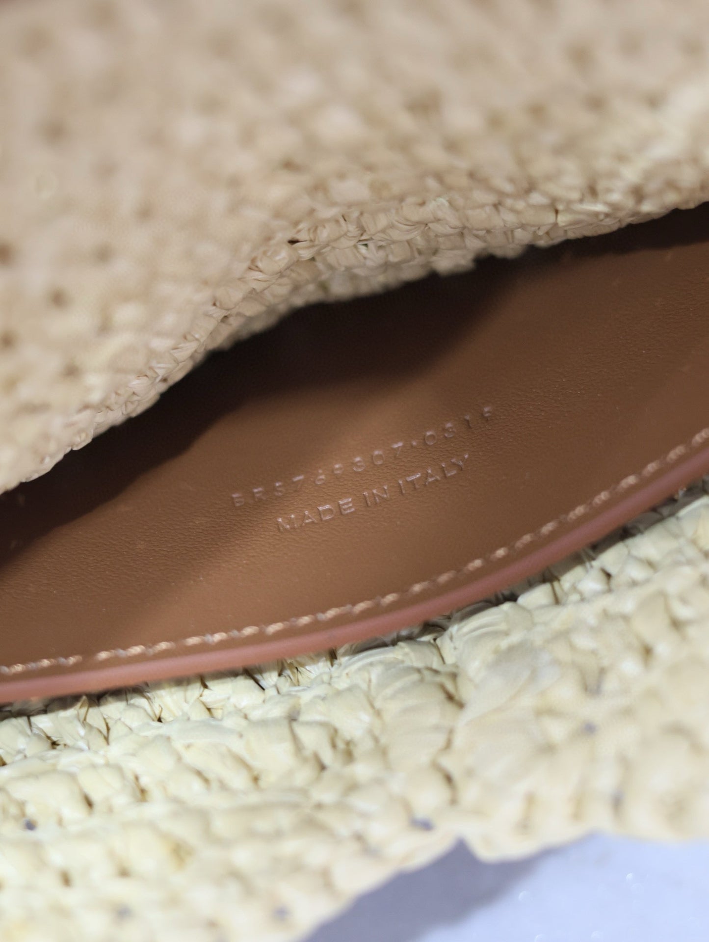 Prada Envelope Clutch 29cm Beige Raffia Leather