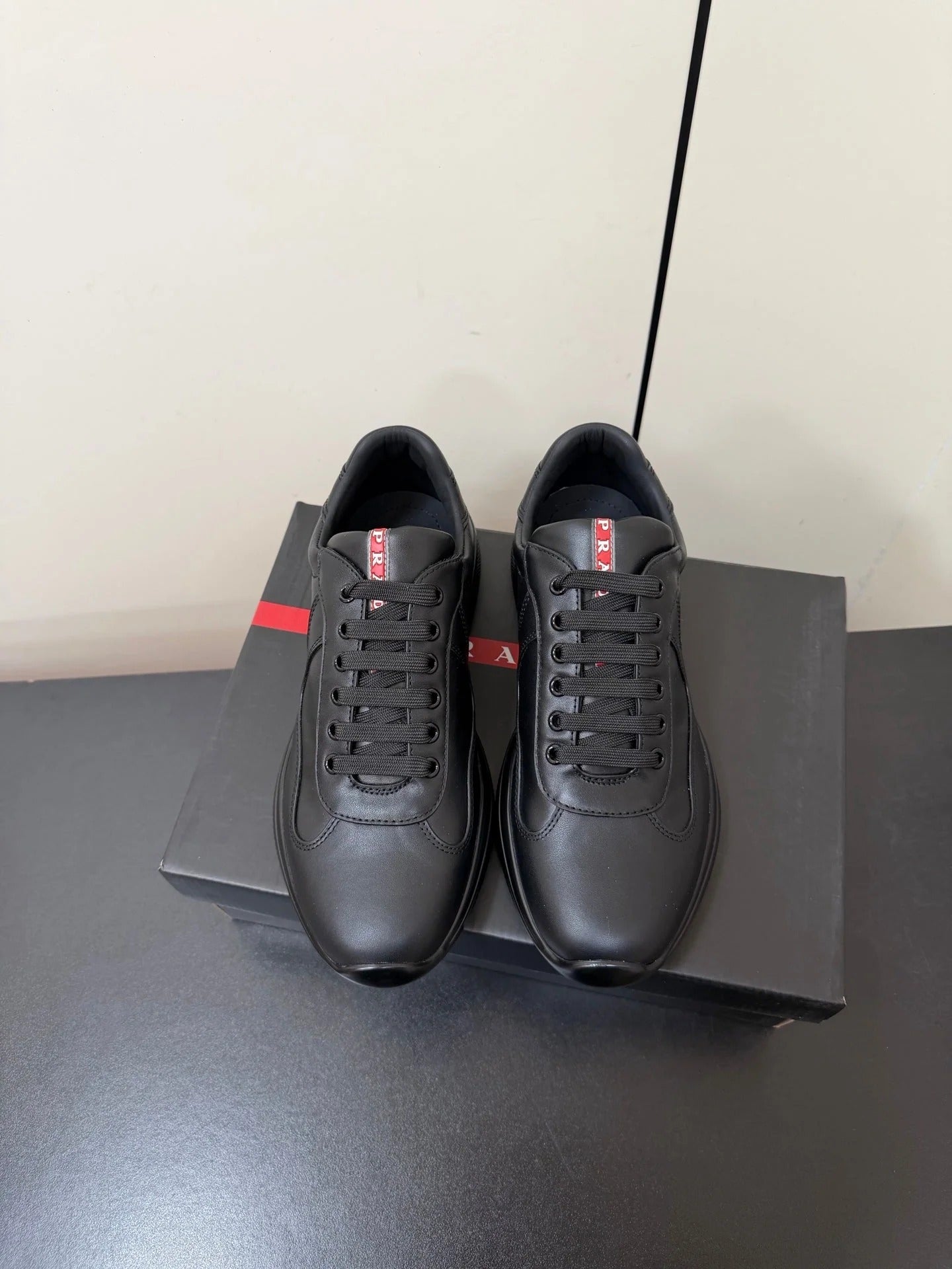 PRA 26S Casual Sneakers Black Leather 618916