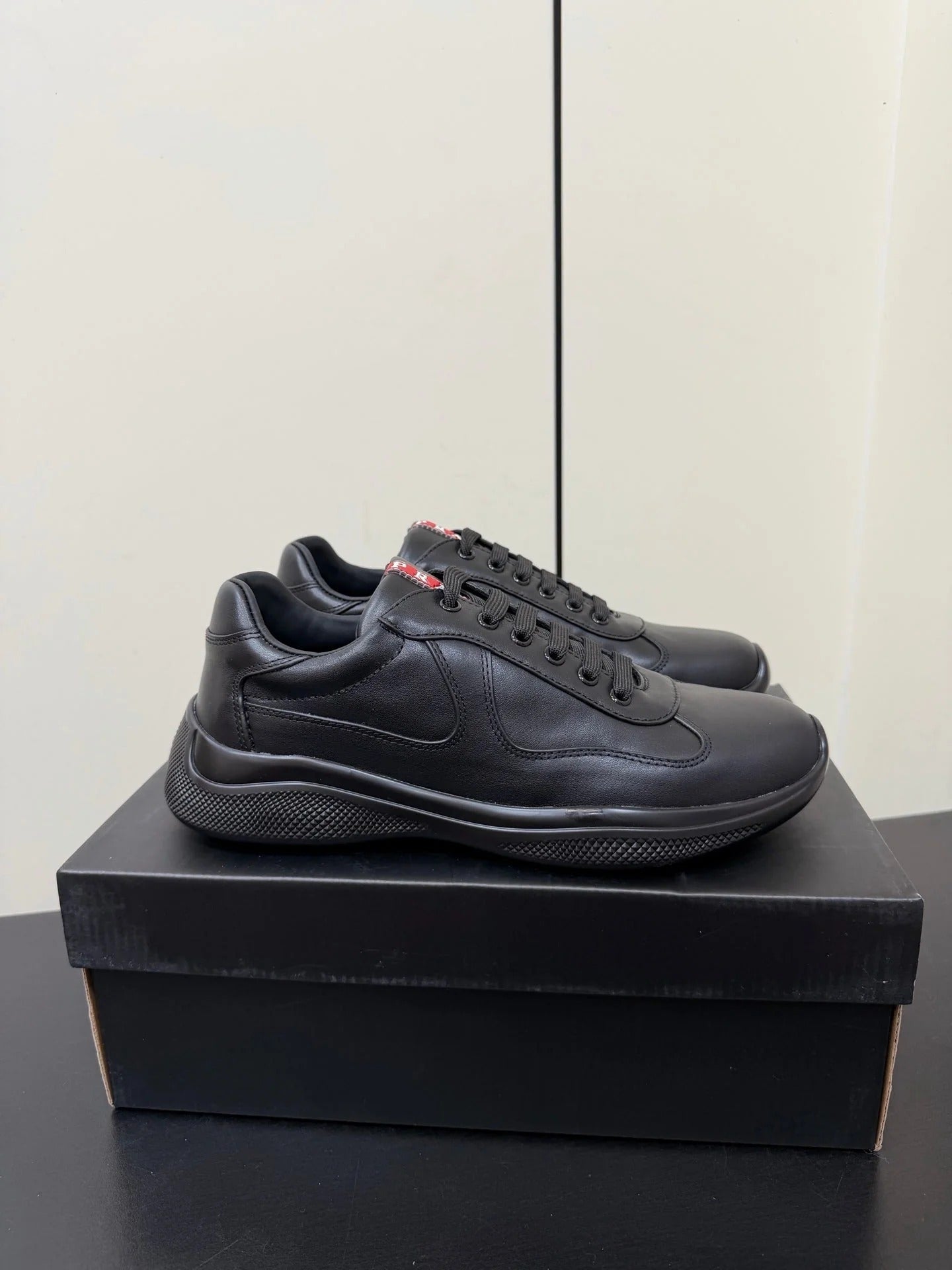 PRA 26S Casual Sneakers Black Leather 618916