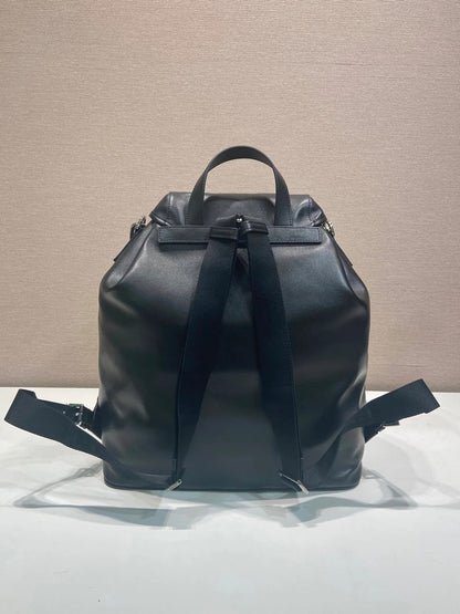 Prada 2026 Backpack 39cm Black Lambskin 351845