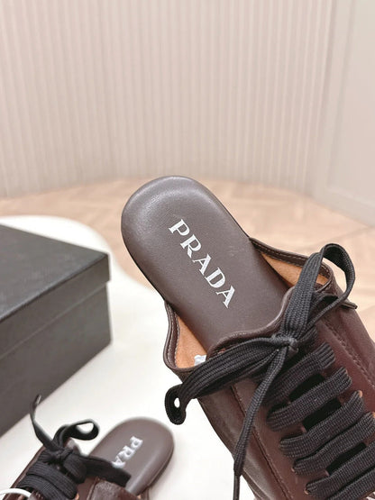 PRA 26S Mule Sneaker Dark Brown Sheepskin 600616