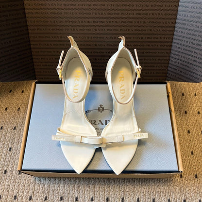 PRA 26S High-Heeled Sandals 75 White Cowhide 627442