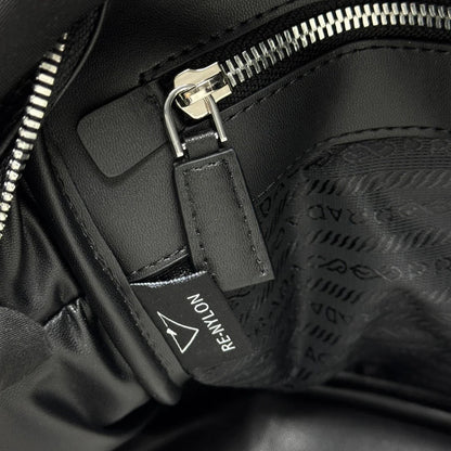 Prada 2026 Shoulder Bag 25cm Black Brown Grained Leather