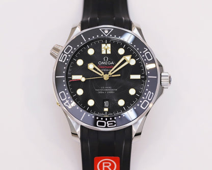 SEAMASTER DIVER 300 007 CERAMIC BEZEL STAINLESS STEEL BLACK DIAL